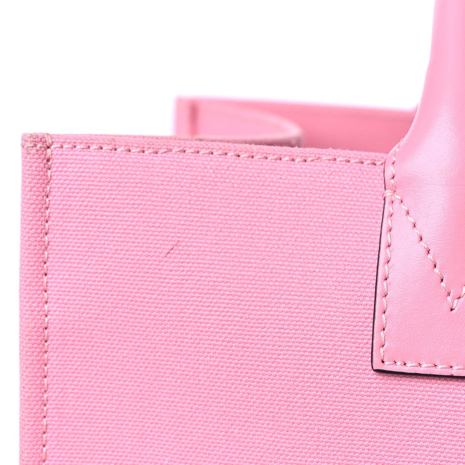 Versace Canvas Suppler Calfskin Cabas GV Signature Tote Pink 18 of 23