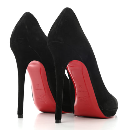 Christian Louboutin Suede Pigalle Plato 120 Pumps 39 Black 4 of 9
