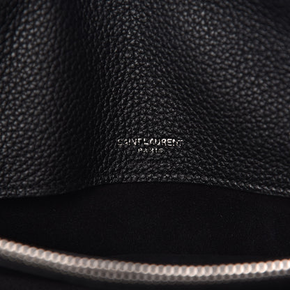 Saint Laurent Grained Calfskin Small Souple Sac De Jour Black 6 of 11