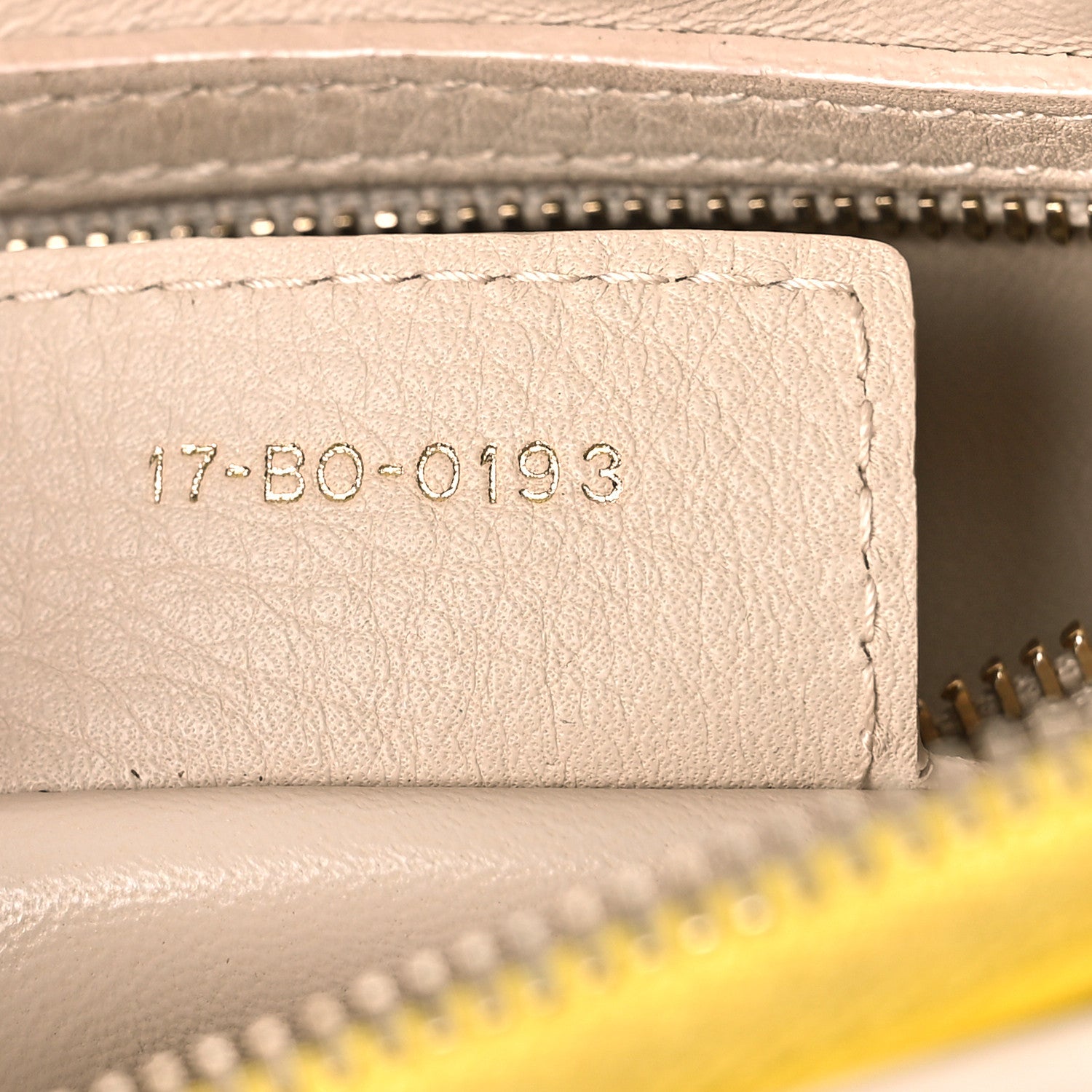 Christian Dior Calfskin Granville Tote Beige Yellow 7 of 19