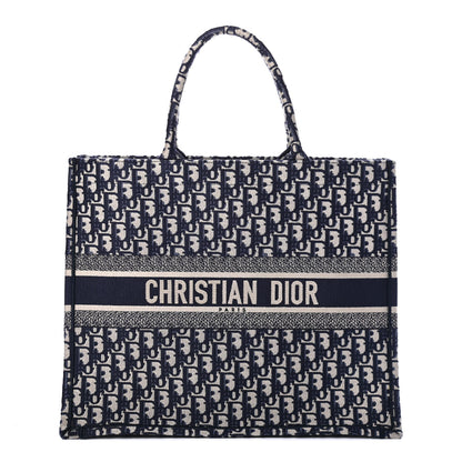 Christian Dior Oblique Book Tote Blue Multicolor 1 of 4
