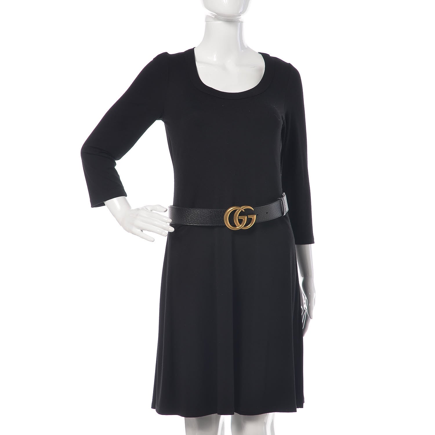 Gucci Textured Calfskin Double G 40mm Belt 85 34 Black 2 of 6