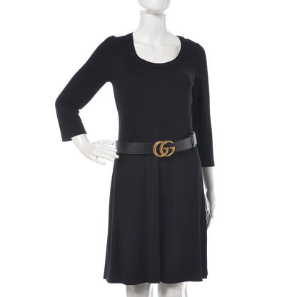 Gucci Textured Calfskin Double G 40mm Belt 85 34 Black 2 of 6