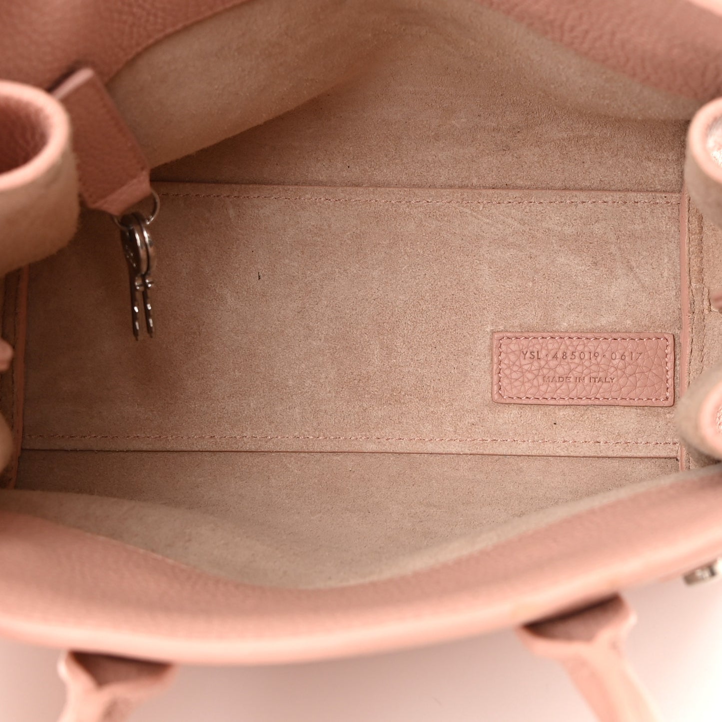 Grained Calfskin Nano Supple Sac De Jour Antique Rose