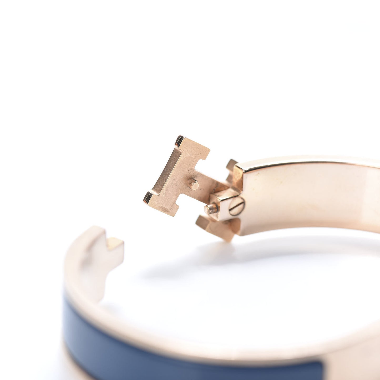 Enamel Narrow Clic Clac H Bracelet PM Bleu De Genes