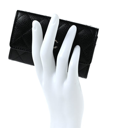 Chanel Caviar Quilted Flap Card Holder Black 2 of 7