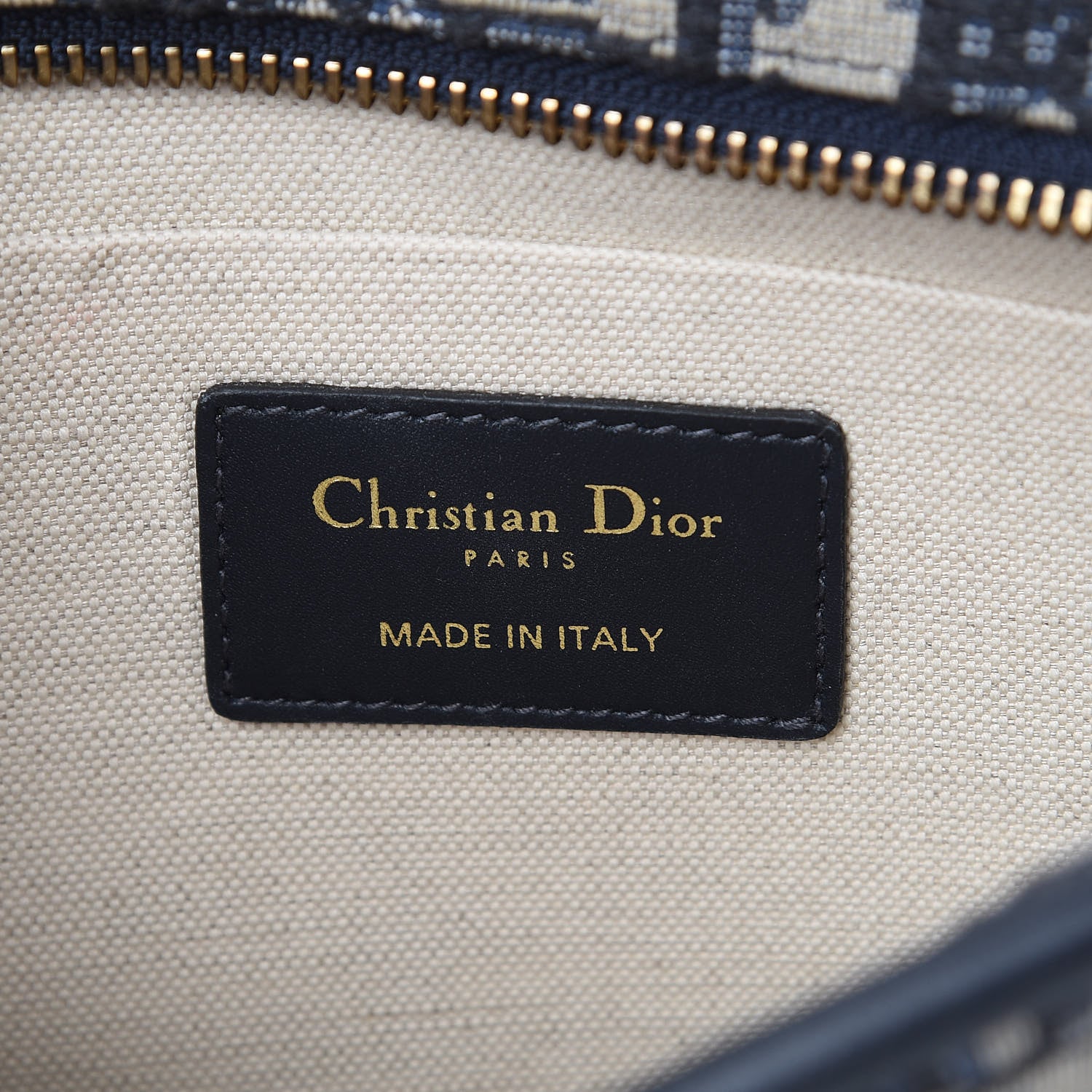 Christian Dior Oblique Diorquake Clutch Blue 5 of 7