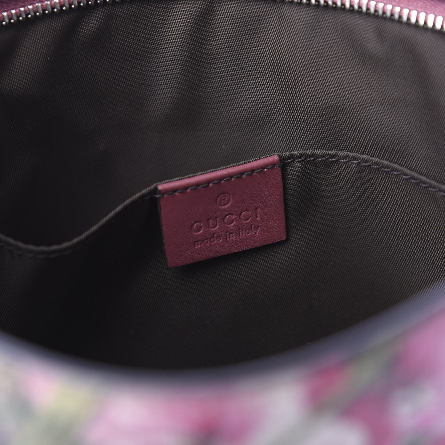 GG Supreme Monogram Blooms Large Cosmetic Case Beige Multicolor Dry Rose
