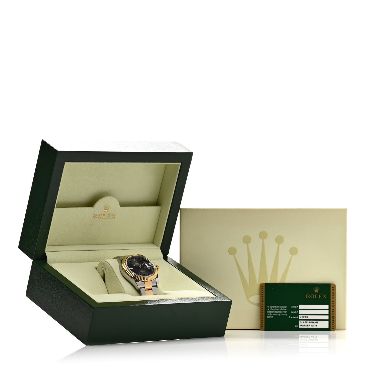 Rolex Stainless Steel 18K Yellow Gold 41mm Oyster Perpetual Datejust II Watch Slate 116333 5 of 5