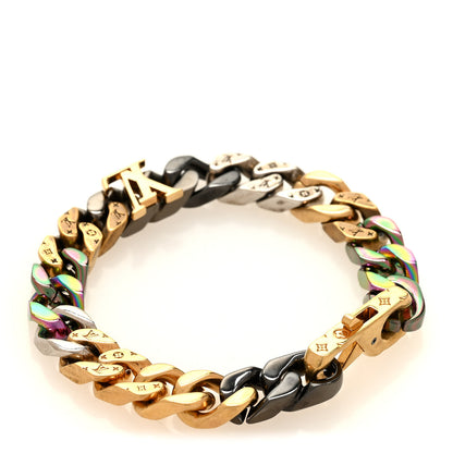 Louis Vuitton Metal Signature Chain Bracelet Rainbow 3 of 4