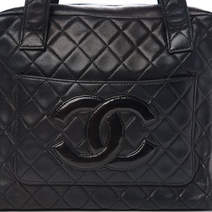 Chanel Lambskin Quilted CC Tote Black 10 of 12