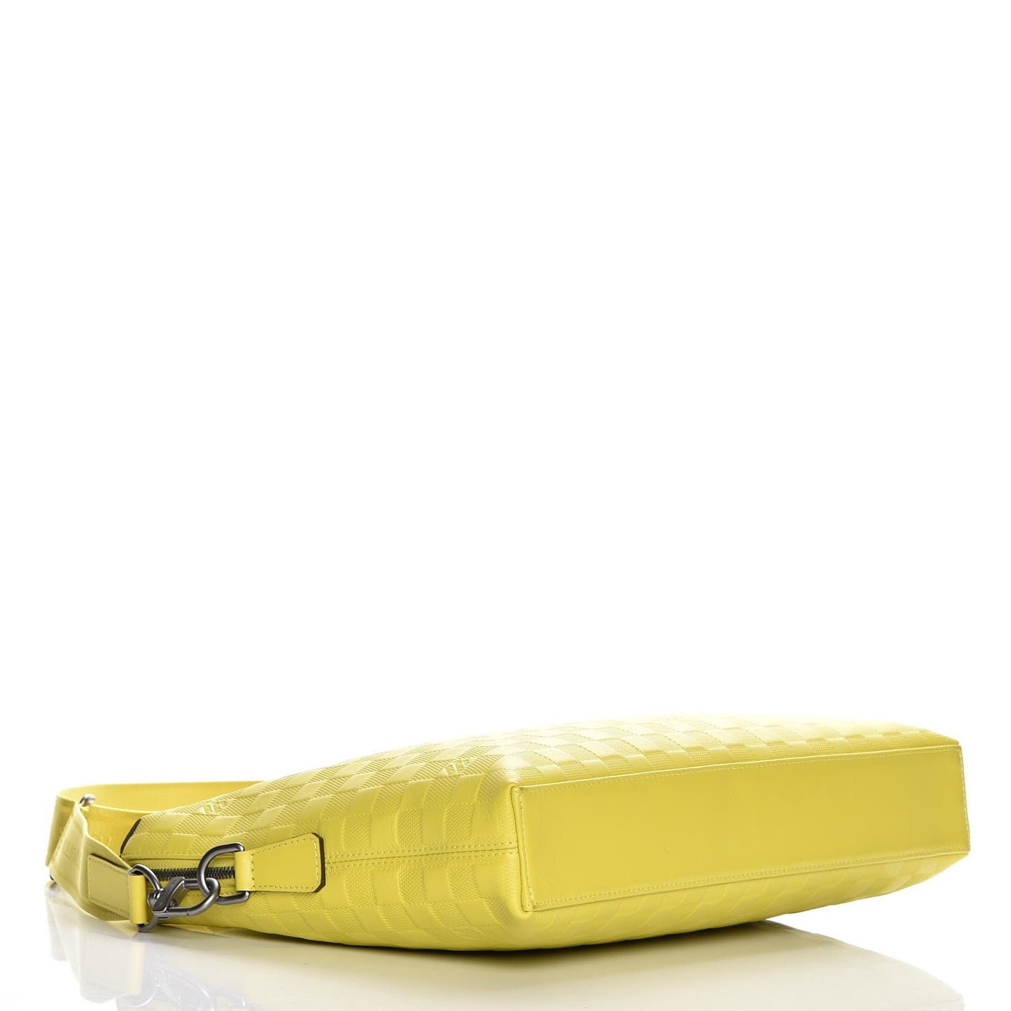 Damier Infini Porte-Documents Vert Acide