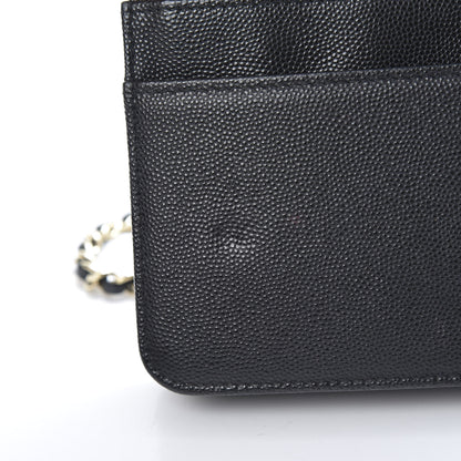 Chanel Caviar Quilted Boy Wallet On Chain WOC Black 13 of 15