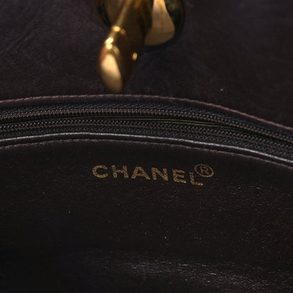 Chanel Lambskin Quilted Shopping Tote Brown 6 of 11