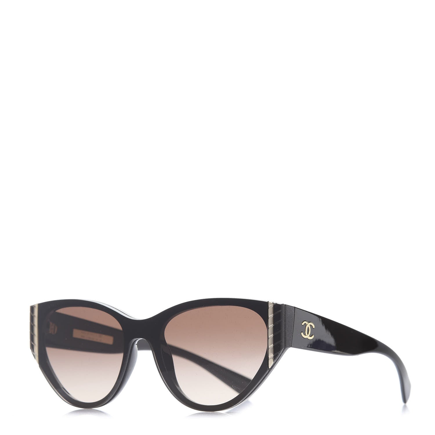Chanel CC Cat Eye Sunglasses 6054 Brown 1 of 8