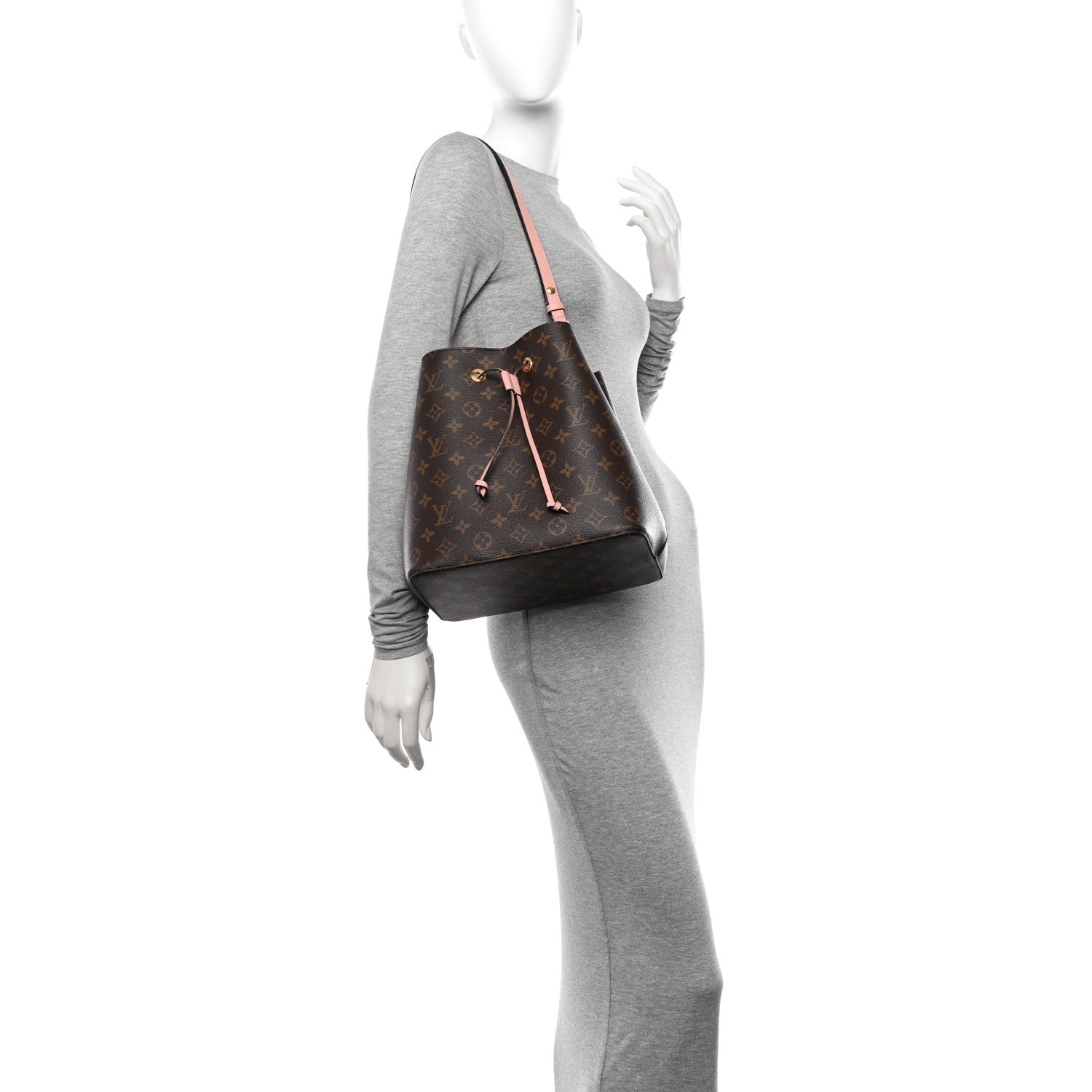 Louis Vuitton Monogram Neonoe MM Rose Poudre 2 of 9