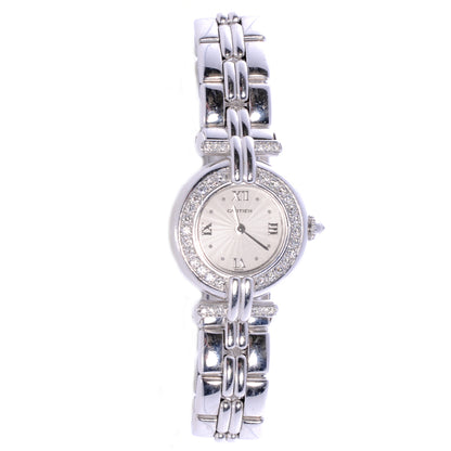 Cartier 18k White Gold Diamond Ladies Watch 1 of 7