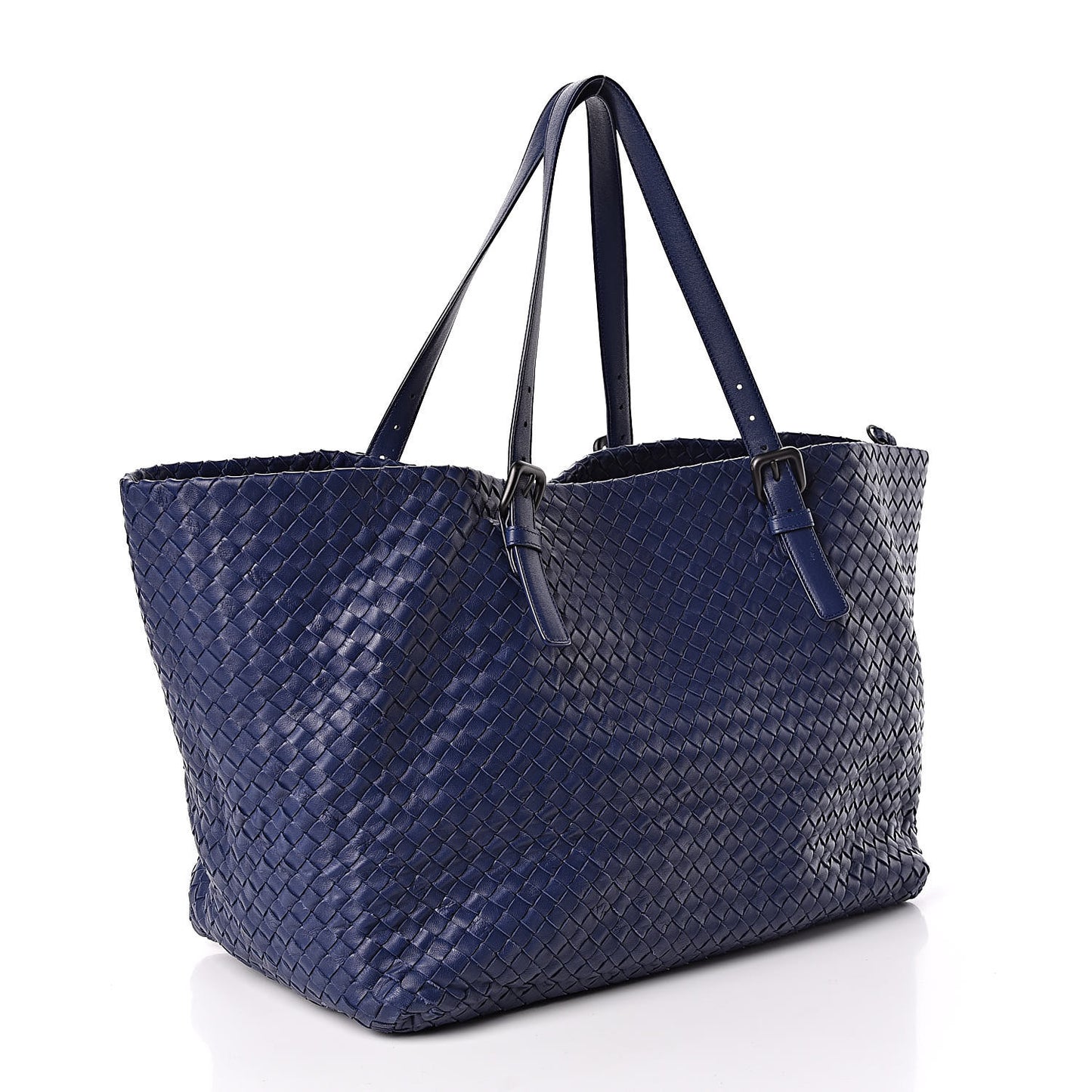 Nappa Intrecciato Large Seamless Tote Atlantic
