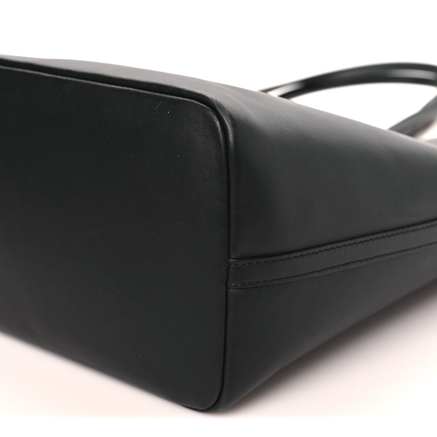 DOLCE GABBANA Calfskin Medium Fefe Tote Black