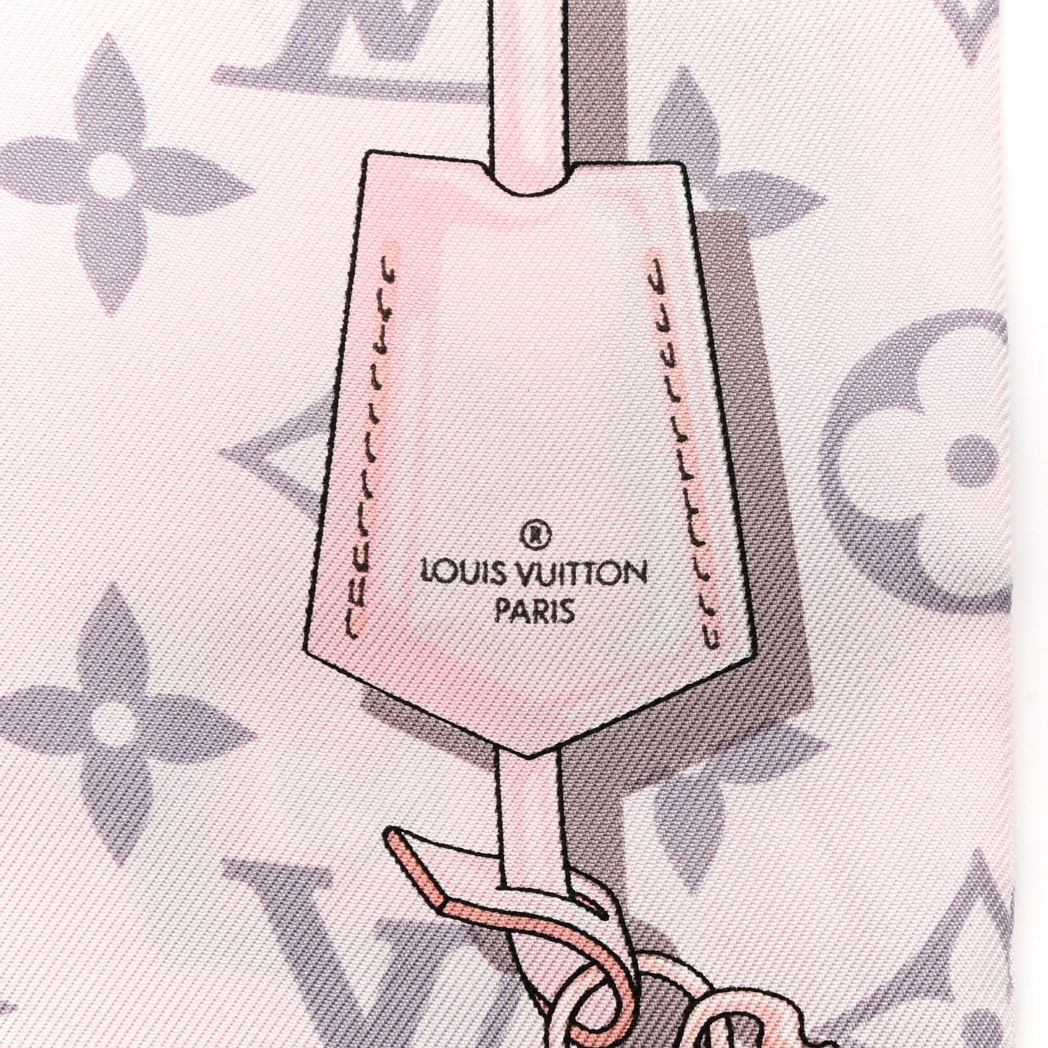 Louis Vuitton Silk Monogram Confidential Bandeau Light Pink 3 of 3