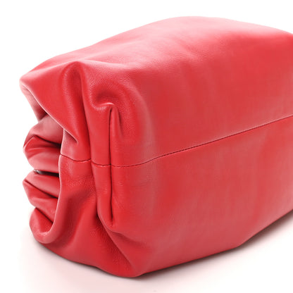 Bottega Veneta Smooth Butter Calf The Pouch Oversized Clutch Bright Red 9 of 11