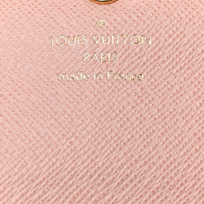 Louis Vuitton Damier Ebene Emilie Wallet Rose Ballerine 6 of 7
