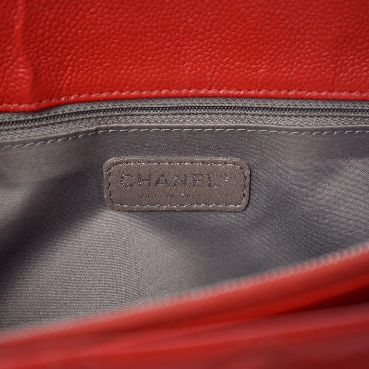 Caviar Quilted Grand Shopping Tote GST Red