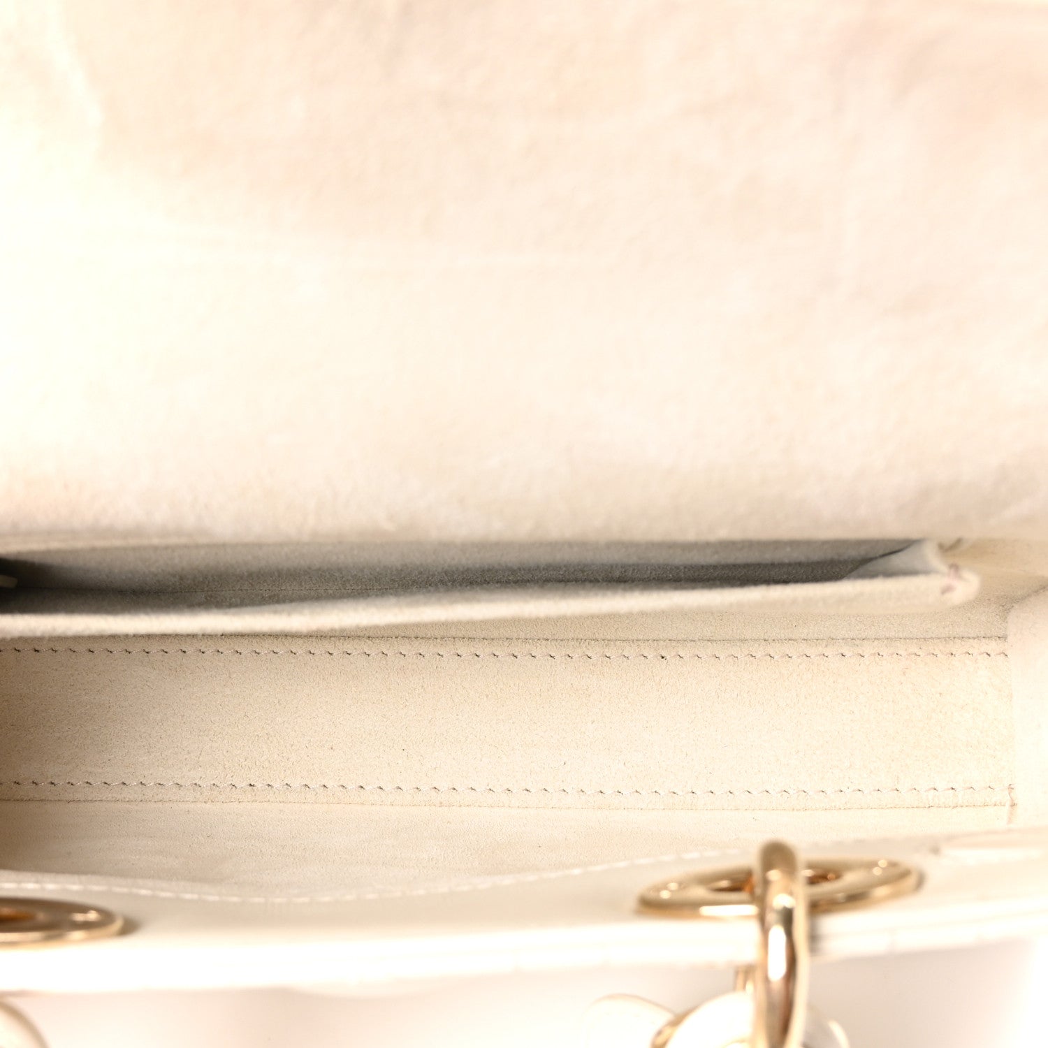 Christian Dior Lambskin Cannage Small Lady D-Joy Latte 5 of 11