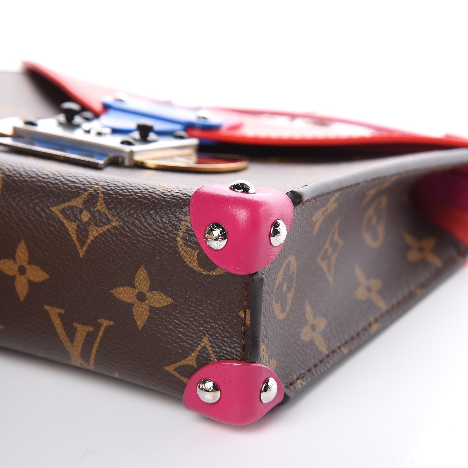 Louis Vuitton Monogram Tribal Mask Pochette PM Rouge 8 of 9