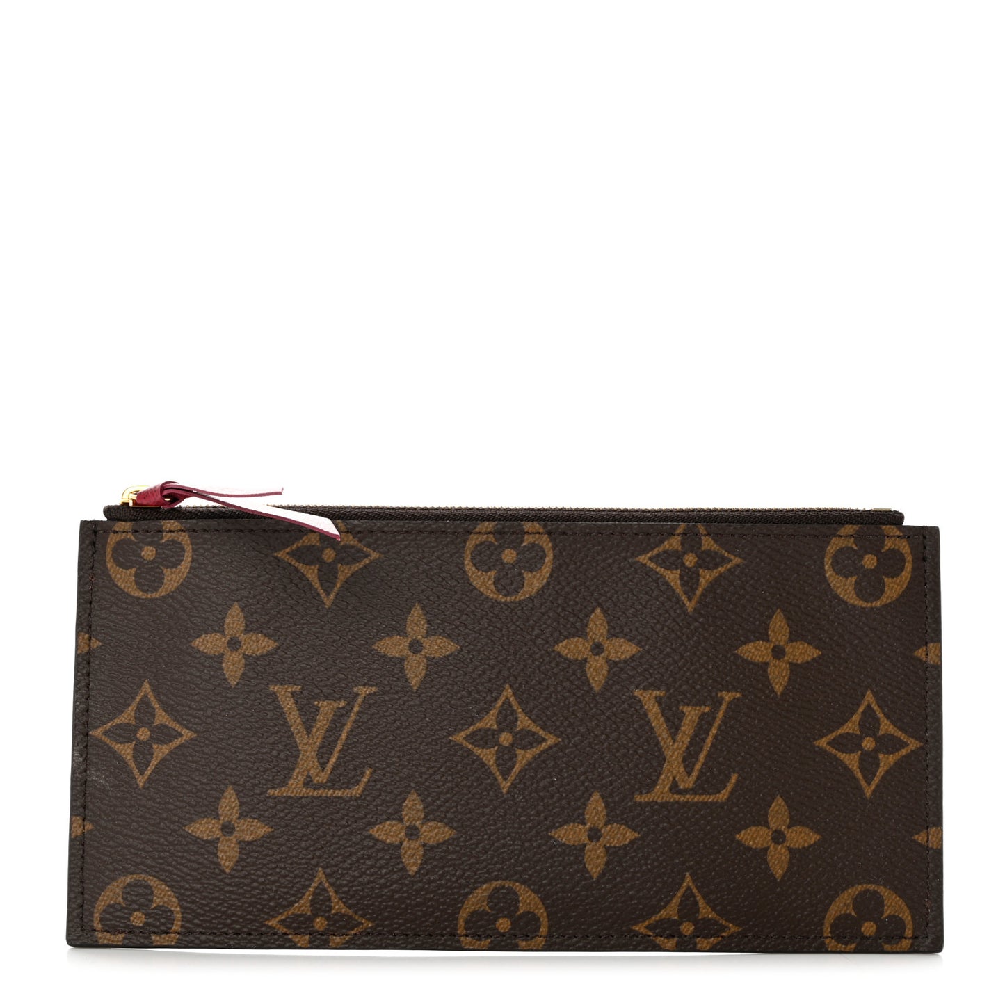 Monogram Felicie Chain Wallet Zippered Insert Fuchsia