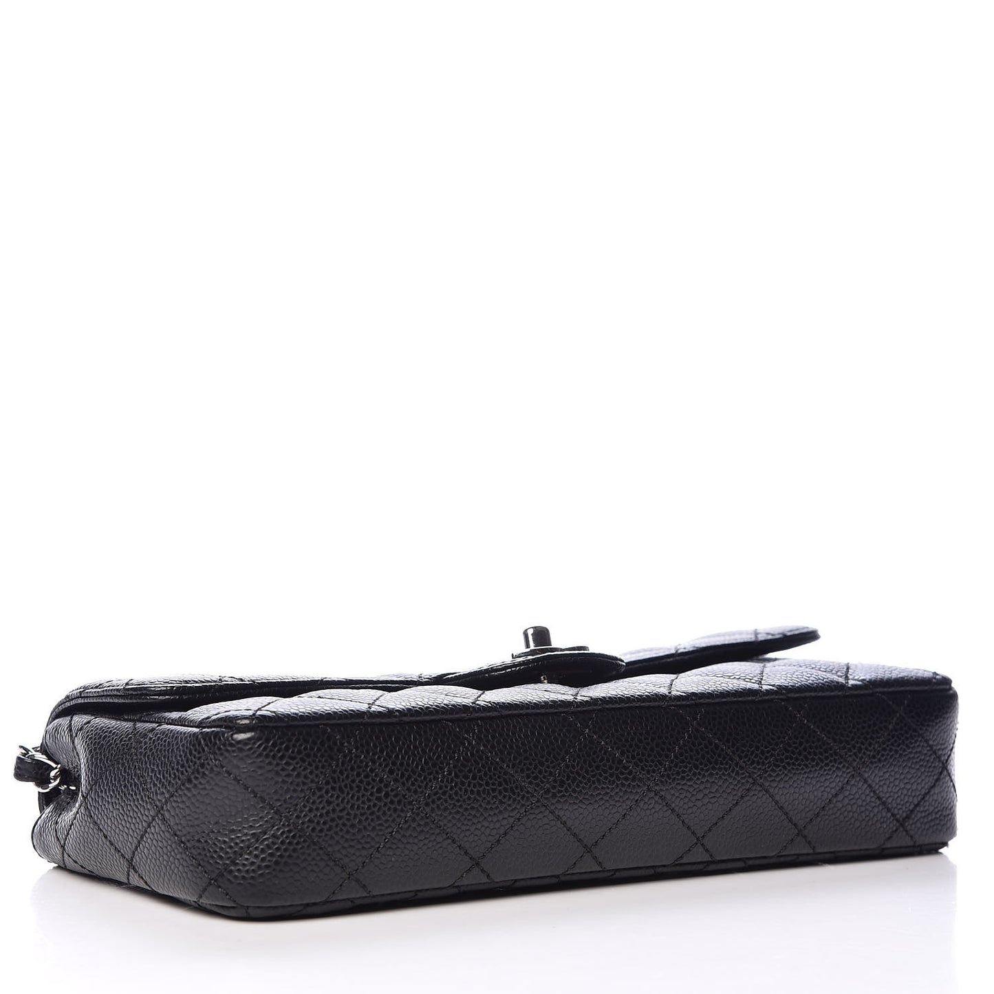 Caviar Quilted East West Flap Black