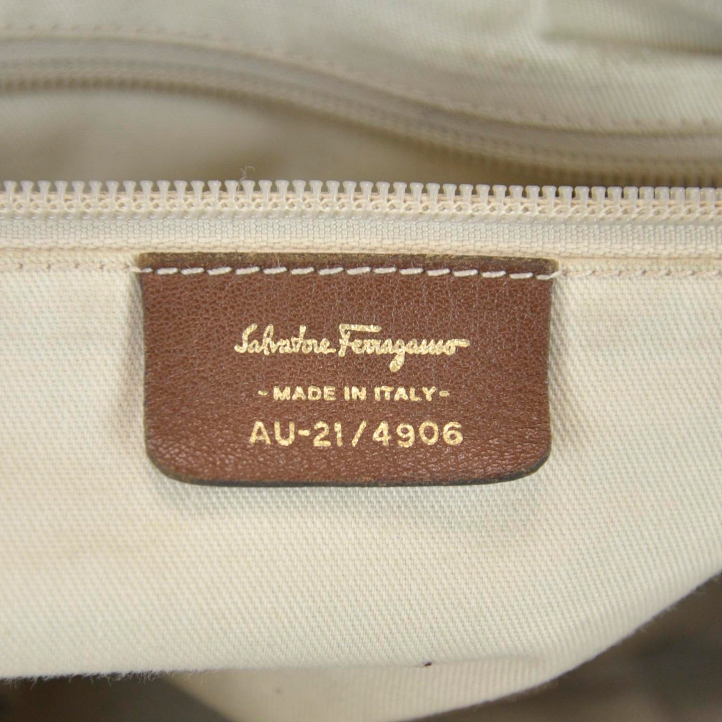 SALVATOREFERRAGAMOGanciniEmbossedSatchel