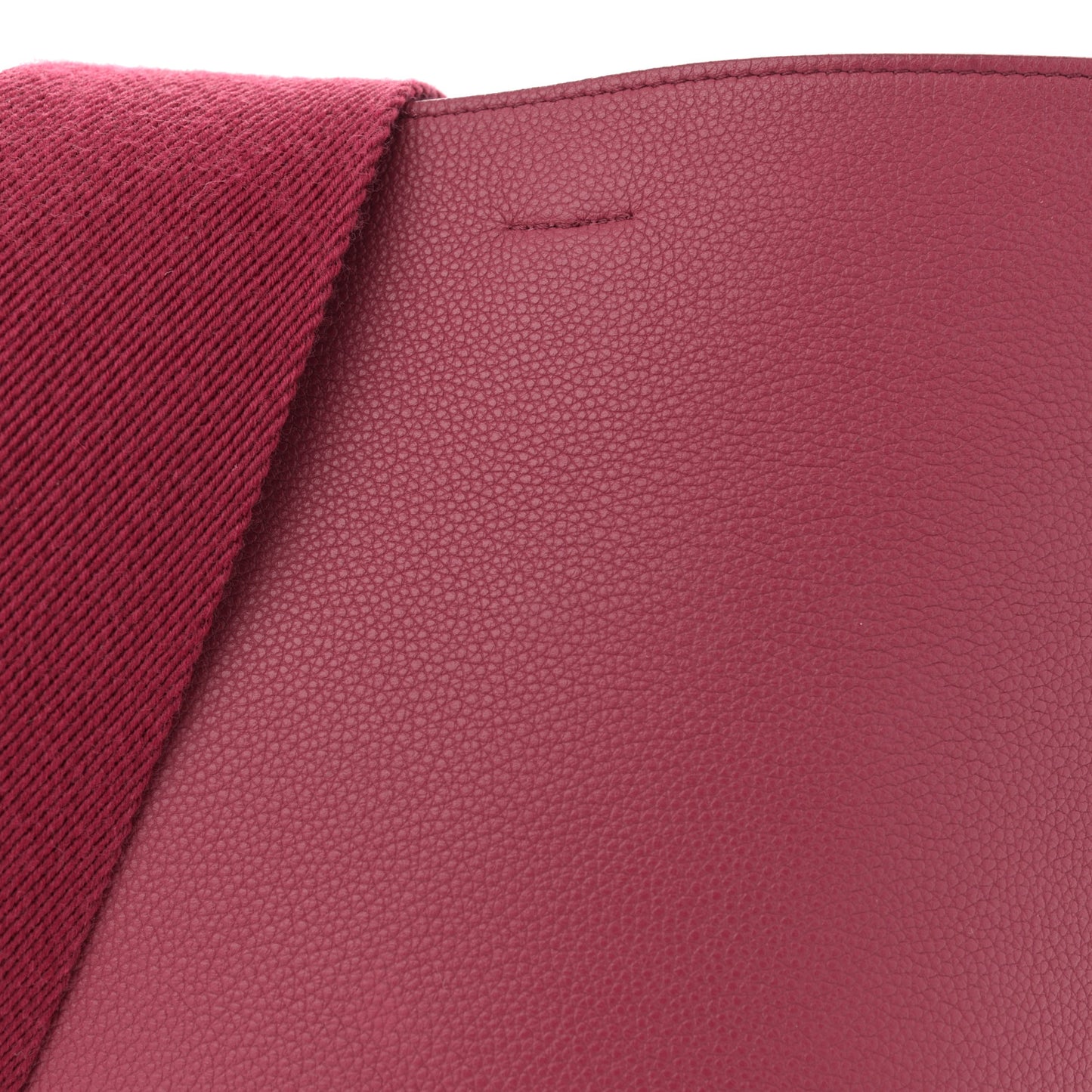 Soft Grained Calfskin Small Sangle Bucket Bag Raspberry