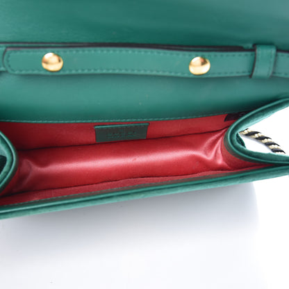 Gucci Velvet Crystal Square G Shoulder Bag Green 7 of 9