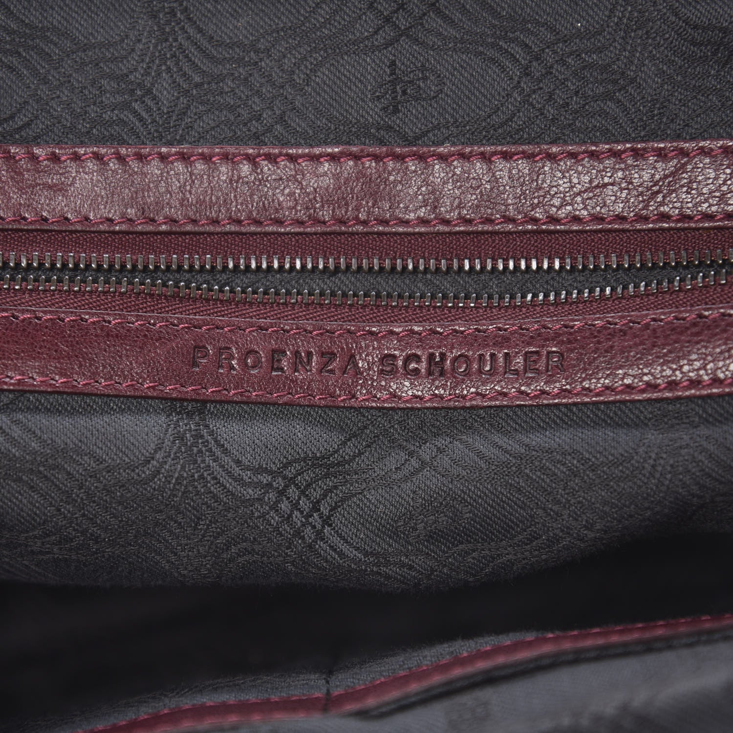 Proenza Schouler Lambskin Small PS1 Keep All Burgundy 5 of 10