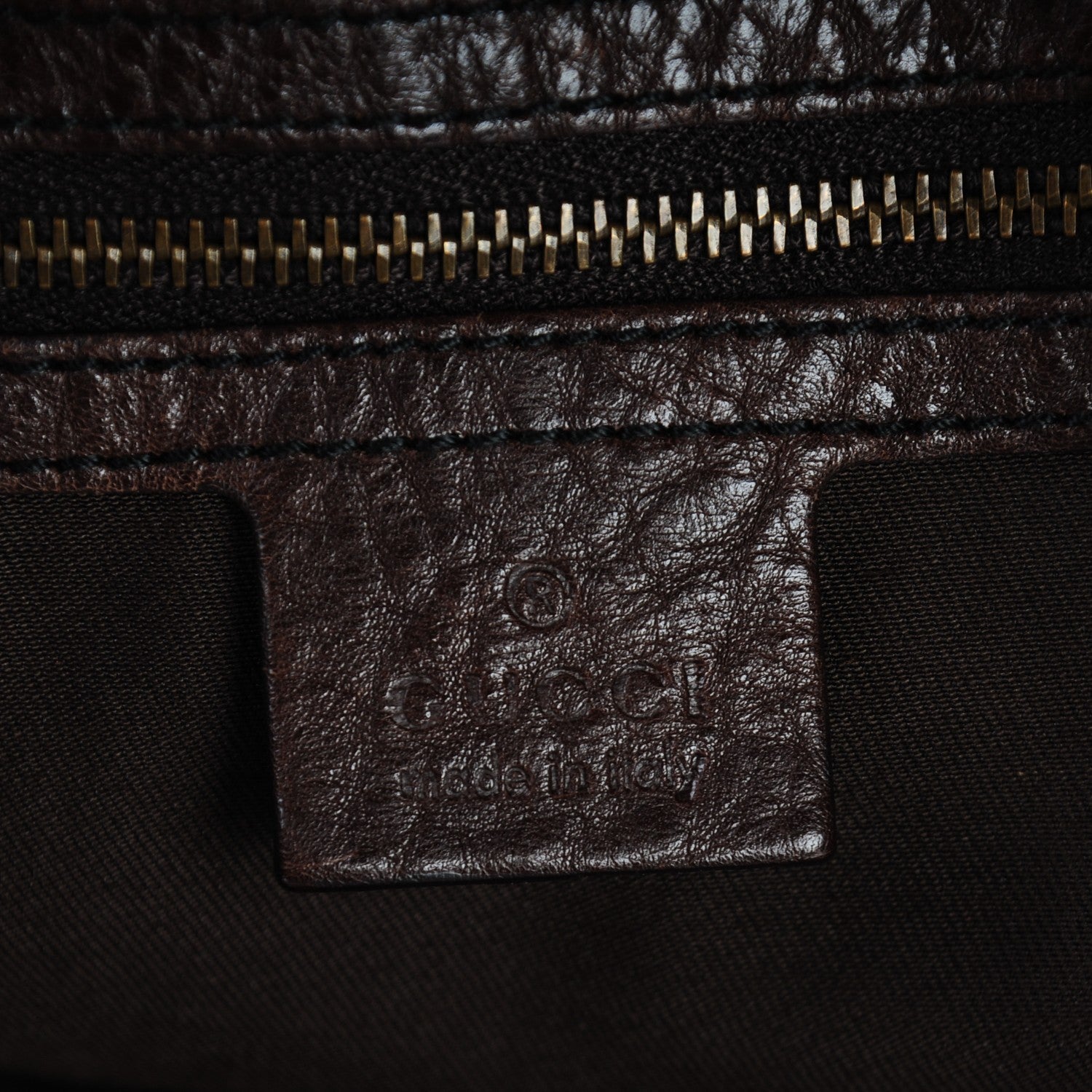 Gucci Monogram Large Jockey Hobo Dark Brown 6 of 7