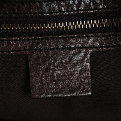 Gucci Monogram Large Jockey Hobo Dark Brown 6 of 7