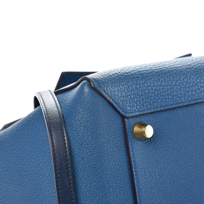 Celine Goatskin Smooth Calfskin Mini Belt Bag Sea Blue 7 of 11
