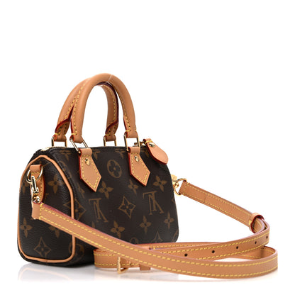Louis Vuitton Monogram Nano Speedy Bandouliere 2 of 9