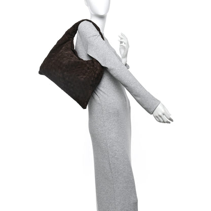 Bottega Veneta Suede Intrecciato Small Hop Fondant 2 of 10