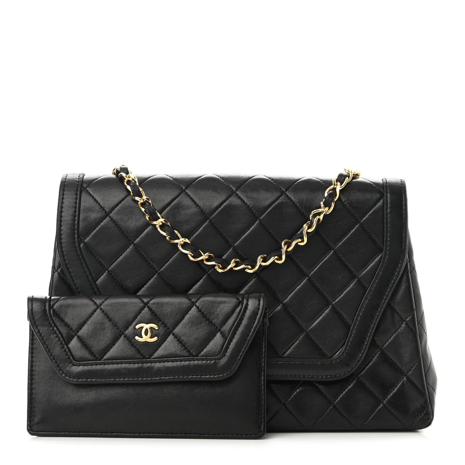 Chanel Lambskin Quilted Single Flap Black 1 of 11