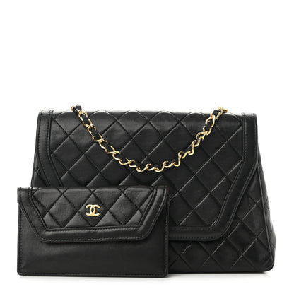 Chanel Lambskin Quilted Single Flap Black 1 of 11