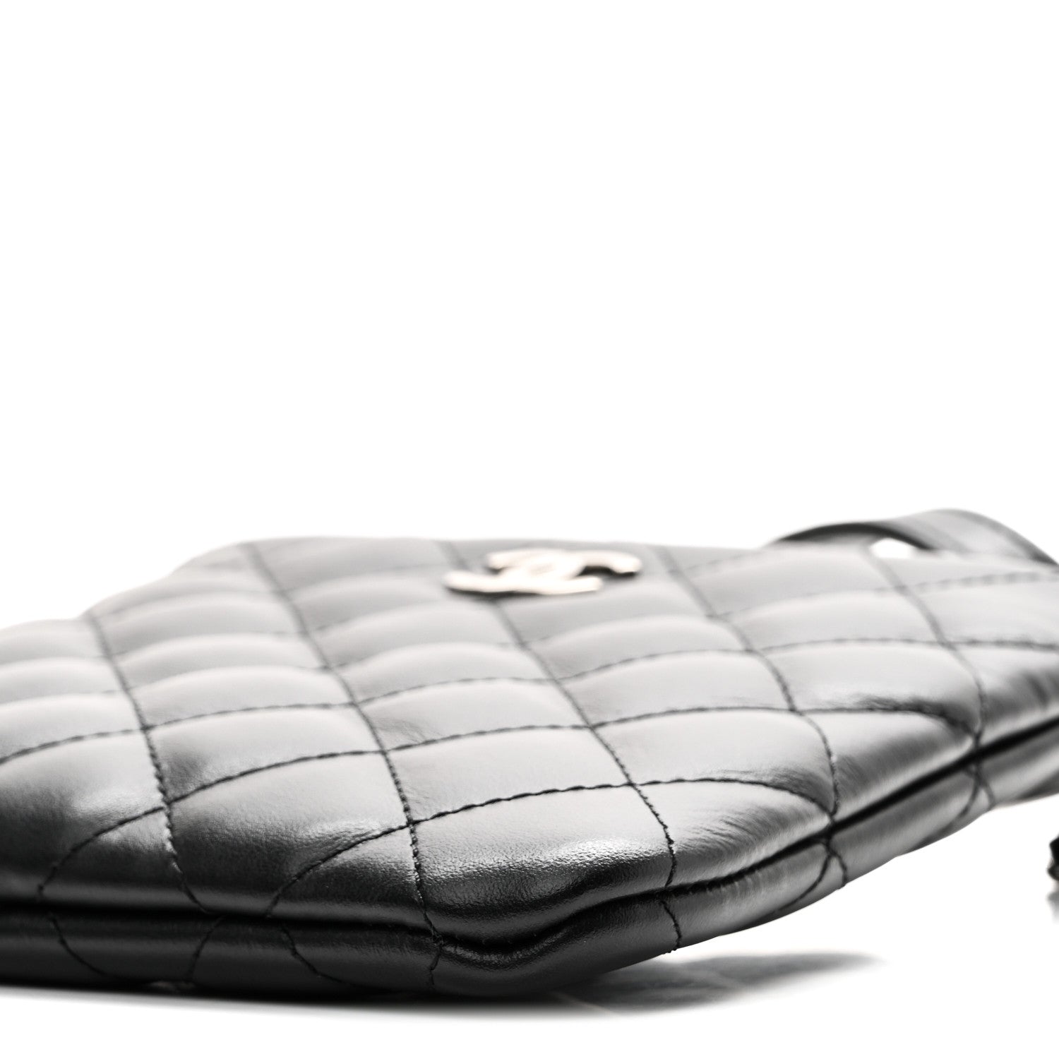 Chanel Lambskin Quilted Crossbody Bag Black 10 of 10