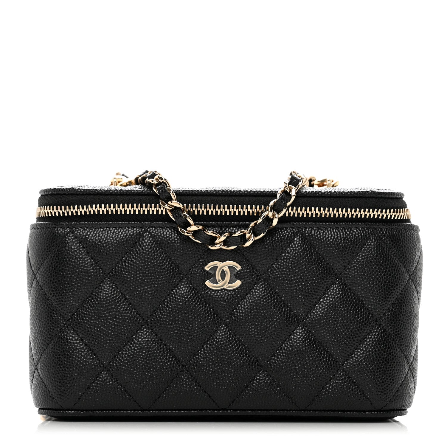 Chanel Caviar Quilted Small Vanity Case With Chain Black 1 of 11