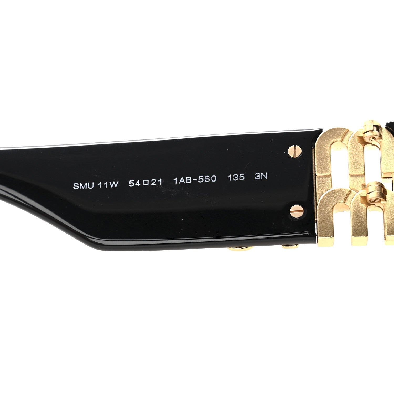 Miu Miu Acetate Oval Glimpse Sunglasses SMU11W Black 5 of 8