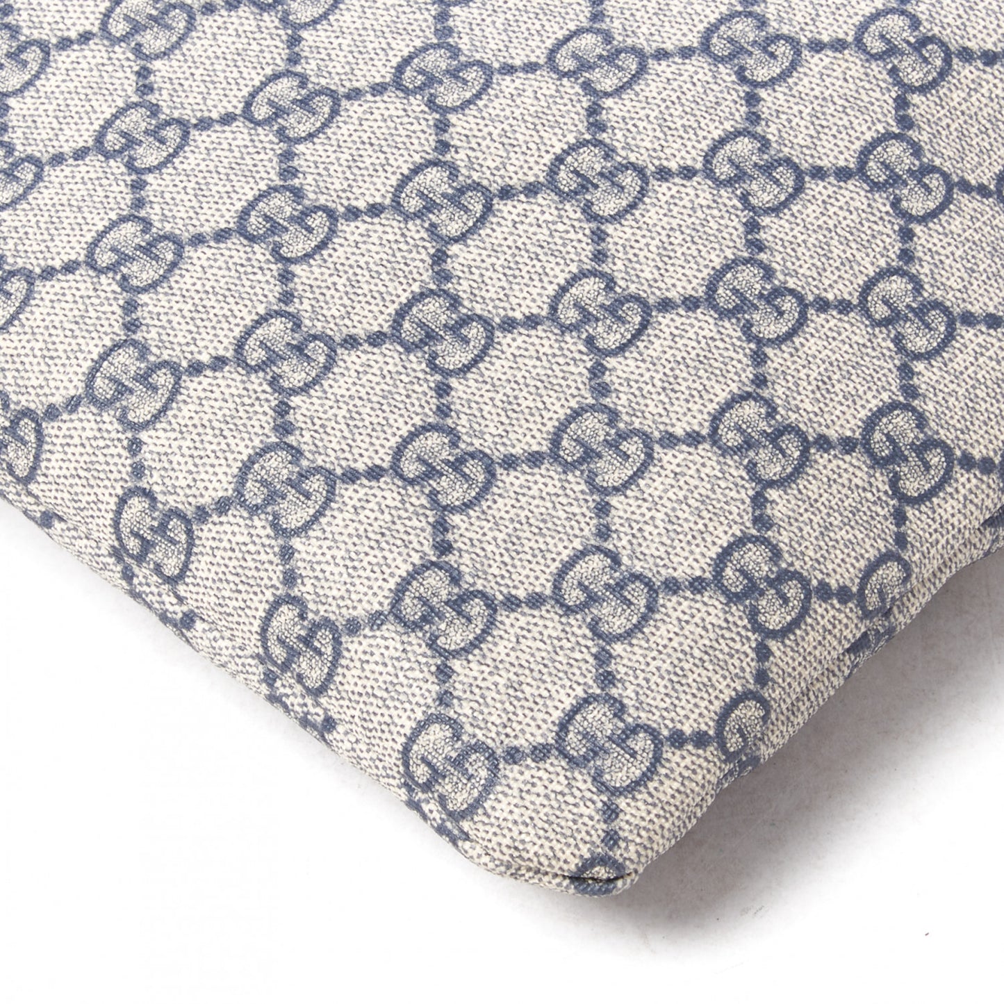GG Plus Monogram Signature Web Loop Messenger Blue