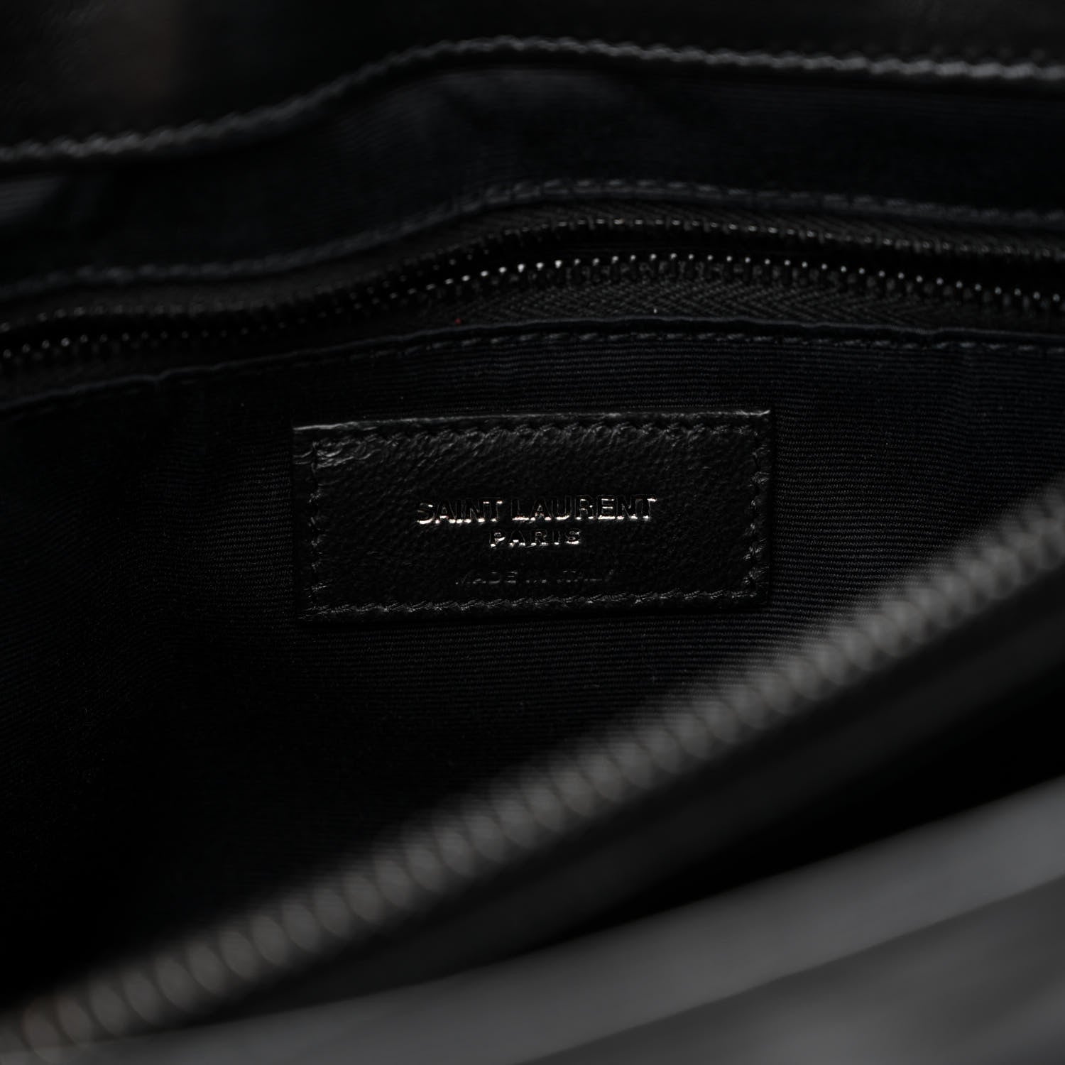 Saint Laurent Calfskin Y Quilted Monogram Monochrome Medium Loulou Chain Satchel Black 5 of 12