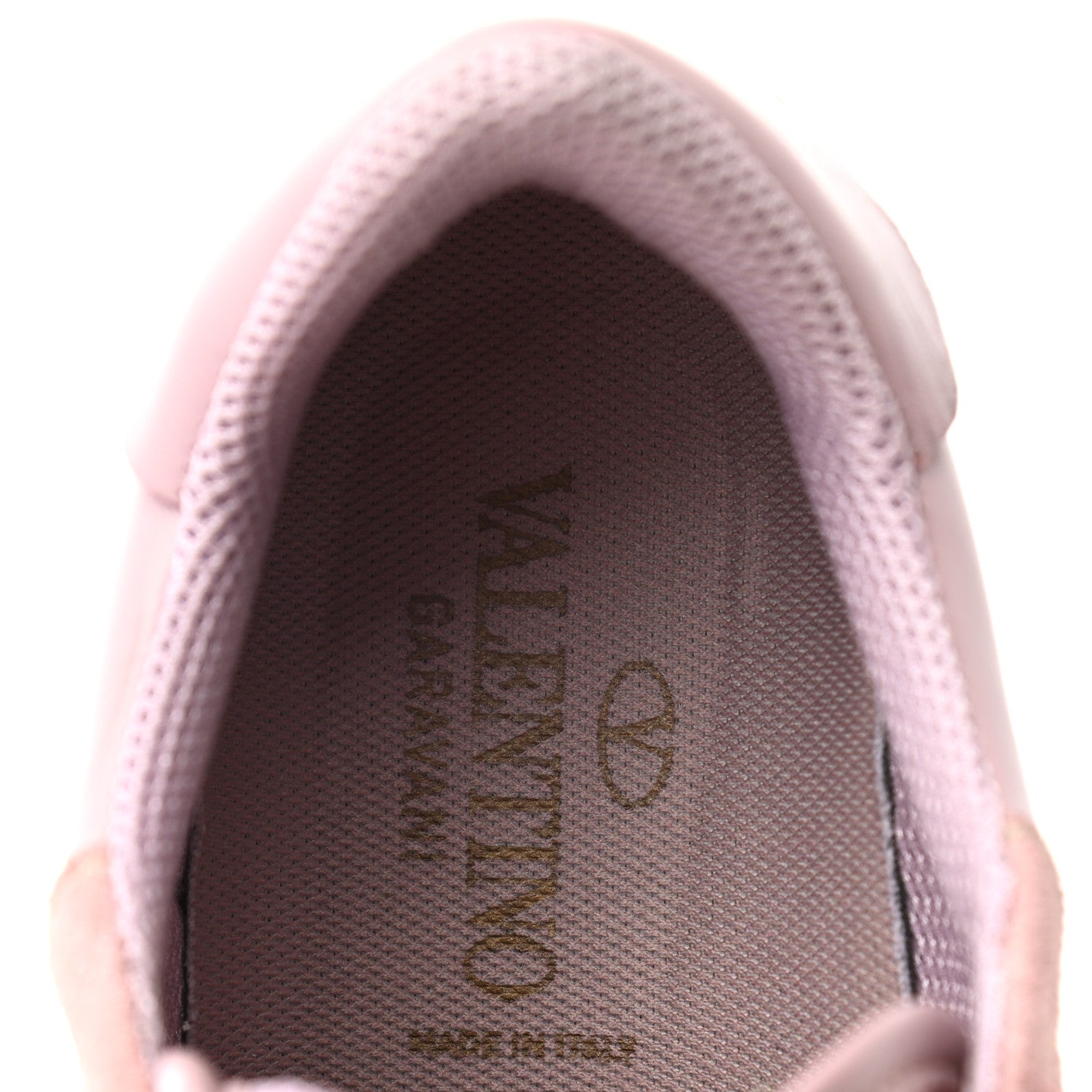 Valentino Garavani Calfskin Suede Rockstud Sneakers 35.5 Pink 6 of 7