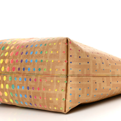 Fendi Zucca Perforated Dots Medium Roll Tote Multicolor 10 of 10