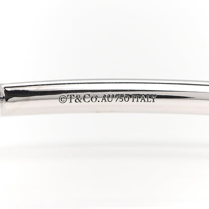 Tiffany 18K White Gold Diamond Double Infinity Cuff Bracelet 4 of 5